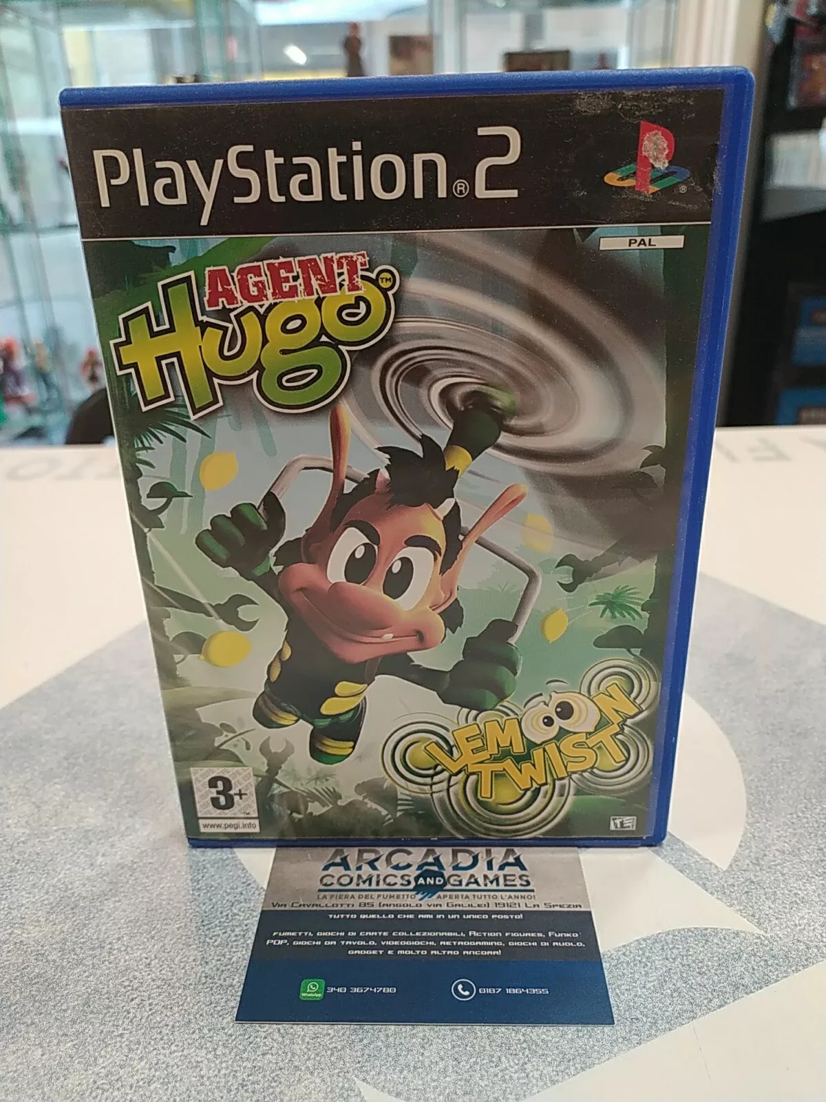 Agent Hugo Lemoon Twist PlayStation 2 PS2 Buone Condizioni.